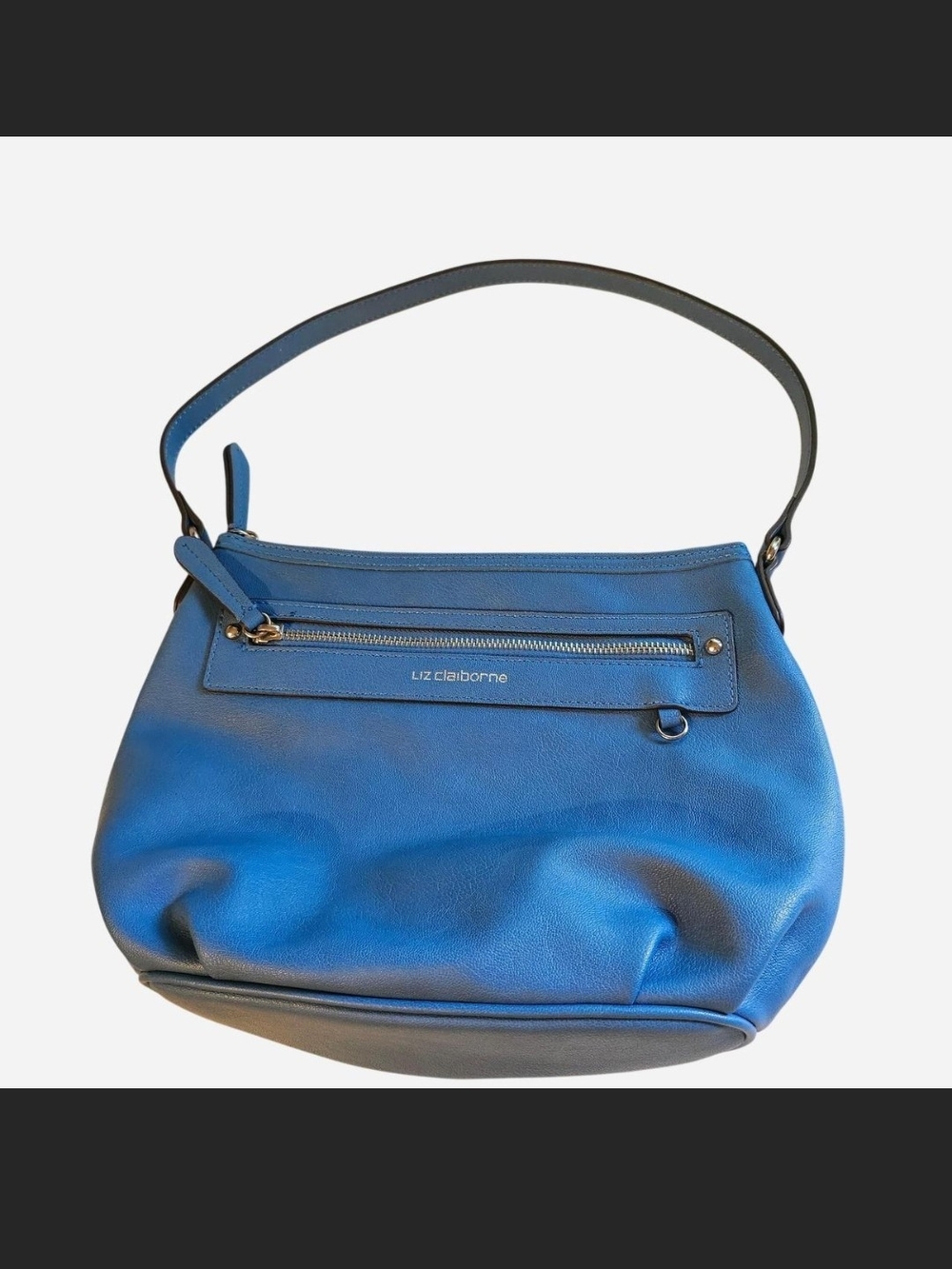 Liz Claiborne Royal Blue Leather Shoulder Hobo